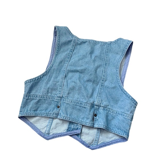 Free People NWOT Denim Vest and Skirt‎ Two Piece - Picture 7 of 9